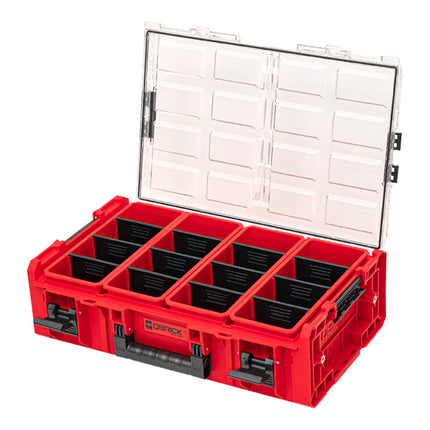 Qbrick System ONE Organizer 2XL 2.0 RED ULTRA HD Custom + adaptador ONE Connect 582 x 387 x 172 mm 19,5 l apilable IP66