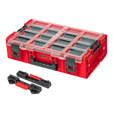Qbrick System ONE Organizer 2XL 2.0 RED ULTRA HD Custom + adaptador ONE Connect 582 x 387 x 172 mm 19,5 l apilable IP66