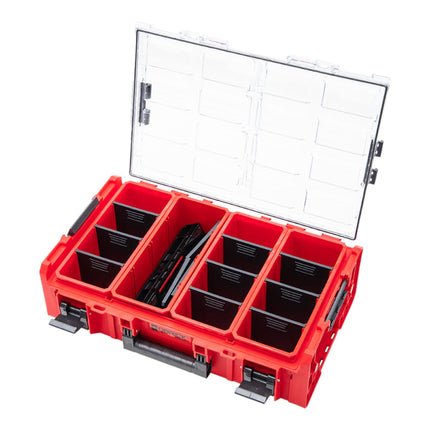 Qbrick System ONE Organizer 2XL 2.0 RED ULTRA HD Custom + adaptador ONE Connect 582 x 387 x 172 mm 19,5 l apilable IP66