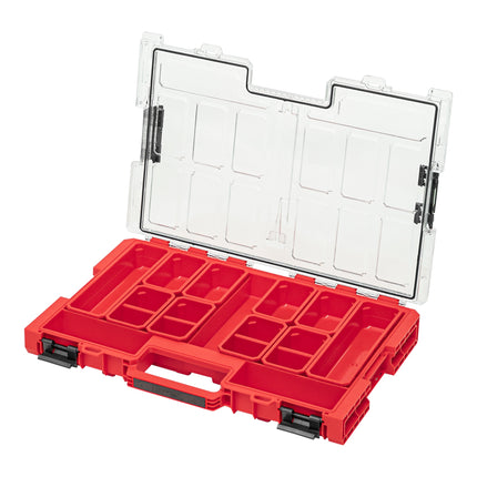 Qbrick System ONE Organizador L 2.0 RED ULTRA HD apilable 531 x 379 x 77 mm 6 l IP66 con 10 embutidos