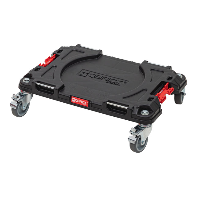 Plataforma de transporte Qbrick System PRO Carro de transporte 506 x 325 x 140 mm con 4 ruedas giratorias y 2 frenos