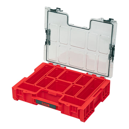 Qbrick System PRO Organizer 300 RED ULTRA HD sztaplowany 452 x 358 x 110 mm 9 l IP54 z 8 wkładkami