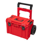 Qbrick System PRIME Cart RED ULTRA HD Custom stackable 590 x 425 x 660 mm 37 l IP66 100 kg load capacity with double telescopic aluminium handle