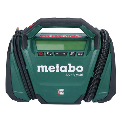 Sprężarka akumulatorowa Metabo AK 18 Multi 18 V 11 bar + 1x akumulator 4,0 Ah + ładowarka
