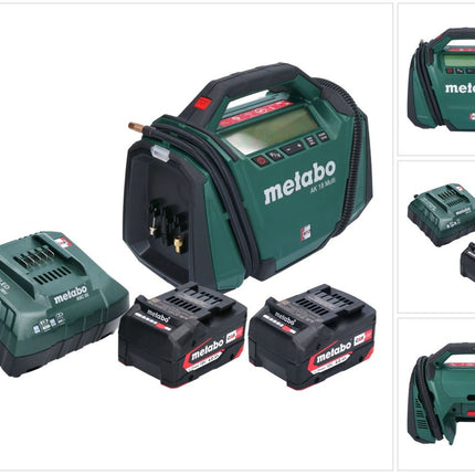 Metabo AK 18 Multi compresor sin cable 18 V 11 bar + 2x batería 4,0 Ah + cargador