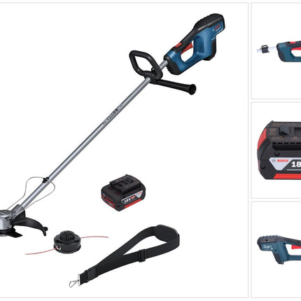Bosch GFR 18V-23 Decespugliatore professionale a batteria 18 V 230 mm brushless + 1x batteria 5,0 Ah - senza caricatore