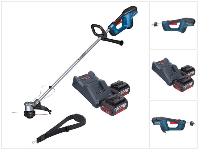 Bosch GRT 18V-33 Cortabordes profesional sin escobillas 18 V 330 mm + 2x batería 4,0 Ah + cargador
