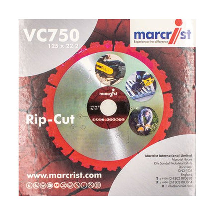 Marcrist VC750 Rip-Cut cutting disc multi-material 230 mm x 22.2 mm ( 2360.0230.22 ) for cut-off grinders and angle grinders