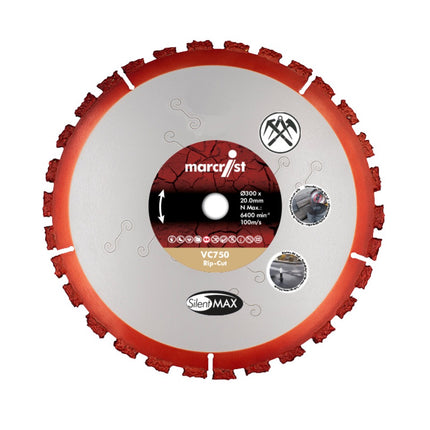 Marcrist VC750 Rip-Cut cutting disc multi-material 230 mm x 22.2 mm ( 2360.0230.22 ) for cut-off grinders and angle grinders