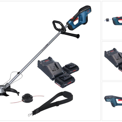 Bosch GFR 18V-23 Professional Débroussailleuse sans fil 18 V 230 mm Brushless + 2x batterie ProCORE 4,0 Ah + chargeur