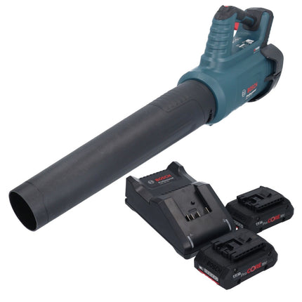 Bosch GBL 18V-750 Profesjonalna dmuchawa akumulatorowa 18 V BITURBO Brushless + 2x akumulator ProCORE 4,0 Ah + ładowarka