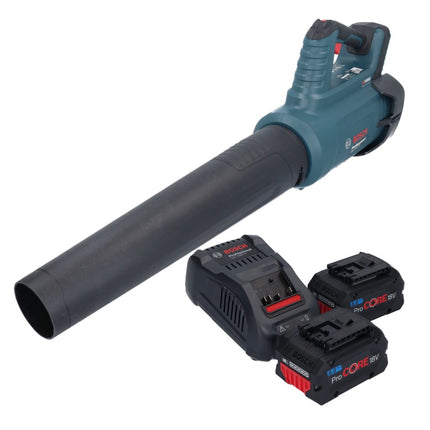 Bosch GBL 18V-750 Profesjonalna dmuchawa akumulatorowa 18 V BITURBO Brushless + 2x akumulator ProCORE 8,0 Ah + ładowarka