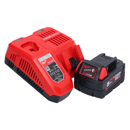 Smerigliatrice angolare a batteria Milwaukee M18 FSAG125X-501 18 V 125 mm brushless + 1x batteria ricaricabile 5,0 Ah + caricatore
