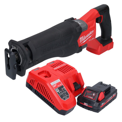 Milwaukee M18 FSZ-301 cordless Recipro reciprocating saw 18 V brushless + 1x battery 3.0 Ah + charger