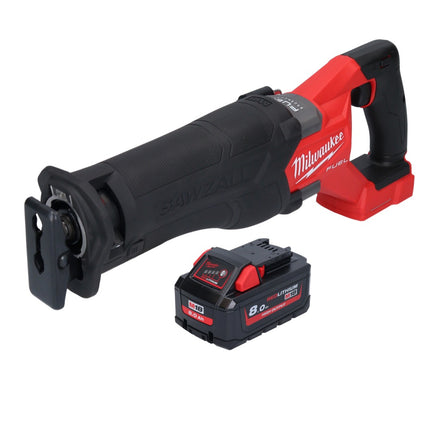 Milwaukee M18 FSZ-801 Scie sabre Recipro sans fil 18 V Brushless + 1x Batterie 8,0 Ah - sans chargeur