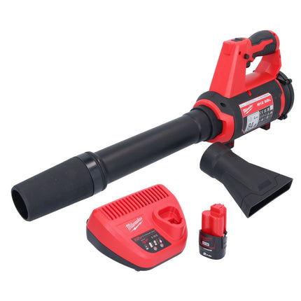Milwaukee M12 BBL-201 akumulatorowa dmuchawa 12 V + 1x akumulator 2,0 Ah + ładowarka
