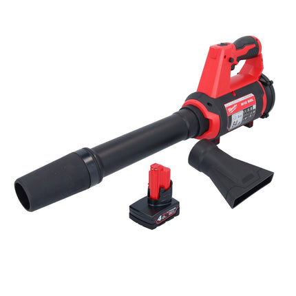 Soplador de batería Milwaukee M12 BBL-401 12 V + 1x batería 4,0 Ah - sin cargador