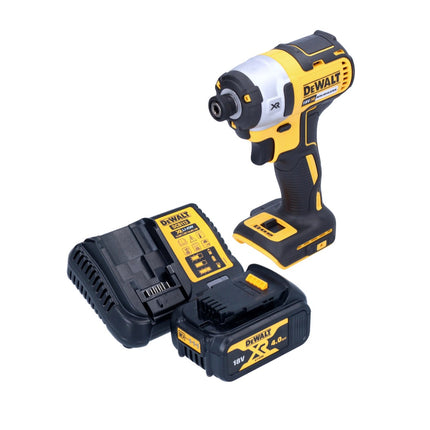 Akumulatorowy klucz udarowy DeWalt DCF 887 M1 18 V 205 Nm 1/4" bezszczotkowy + 1x akumulator 4,0 Ah + ładowarka