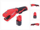 Milwaukee M12 PCSS-201 Cortatubos inalámbrico de acero inoxidable 12 V 12 - 28 mm + 1x 2.0 Ah batería - sin cargador