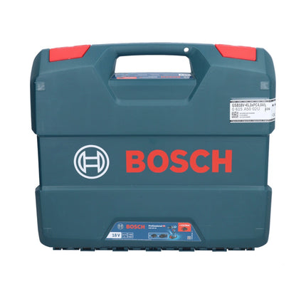 Bosch GSB 18V-45 Taladro percutor inalámbrico profesional 18 V 45 Nm sin escobillas + 1x batería 5,0 Ah + estuche L - sin cargador