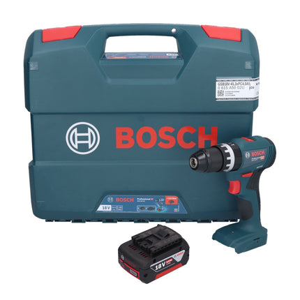 Bosch GSB 18V-45 Taladro percutor inalámbrico profesional 18 V 45 Nm sin escobillas + 1x batería 5,0 Ah + estuche L - sin cargador