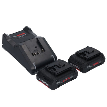 Bosch GSB 18V-45 Profesjonalna akumulatorowa wiertarko-wkrętarka udarowa 18 V 45 Nm bezszczotkowa + 2x akumulator ProCORE 4,0 Ah + ładowarka + walizka L