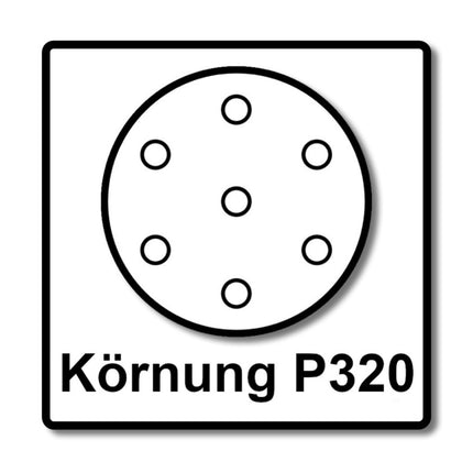 Lijadora rotorbital Makita BO 5031 300 W 125 mm + 50 lijas K320 + Makpac