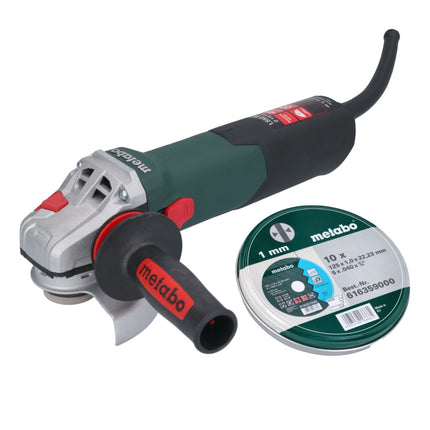 Metabo WE 15-125 Amoladora angular rápida 1550 W 125 mm + 10x discos de corte