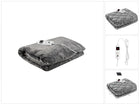 Manta eléctrica Manta eléctrica con 6 niveles de potencia Desconexión automática y protección contra sobrecalentamiento Lavable Gris 180X130 cm