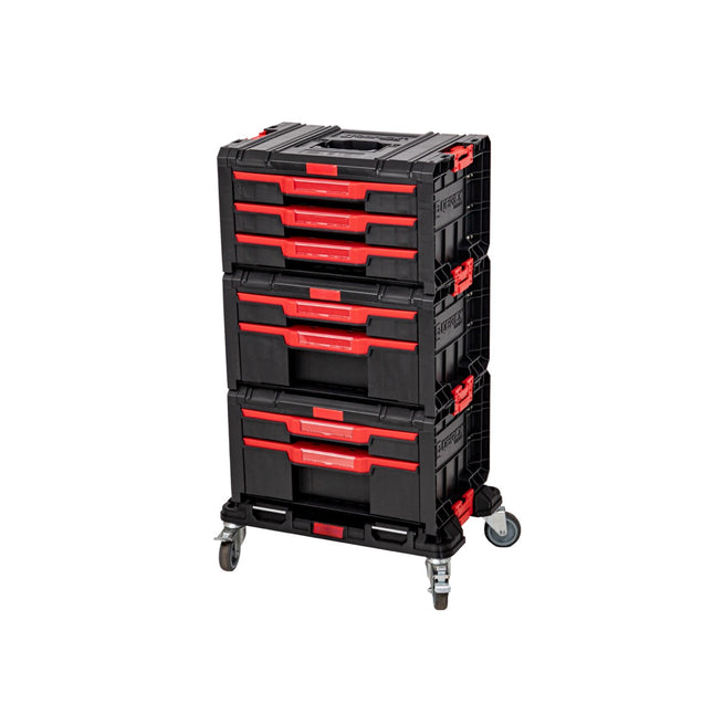 Toolbrothers RHINO L ECO Juego de Drawer 2x Drawer 2 + 1x Drawer 3 + tablero con ruedas