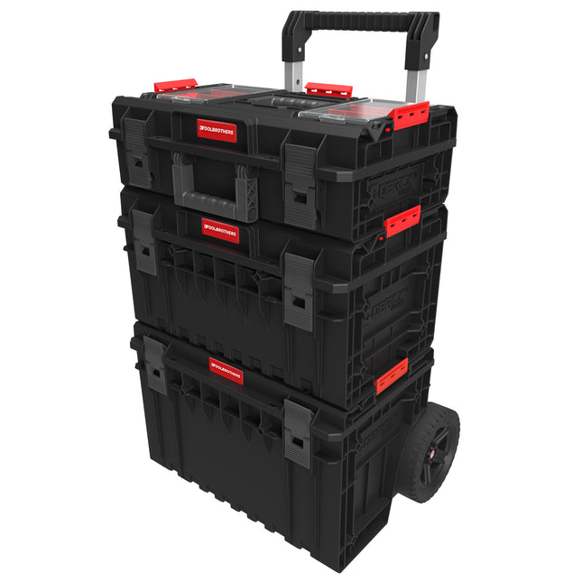 Toolbrothers RHINO XXL ECO Set da officina Valigetta portautensili Comfort+ altezza L + Valigetta portautensili Comfort+ altezza M + Cart Plus