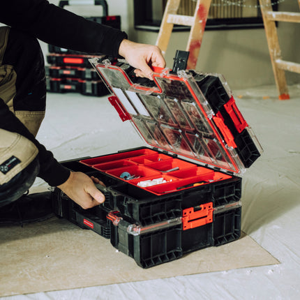 Toolbrothers RHINO L Organizer ECO Höhe L Boxen 6 l IP54 mit herausnehmbaren Boxen