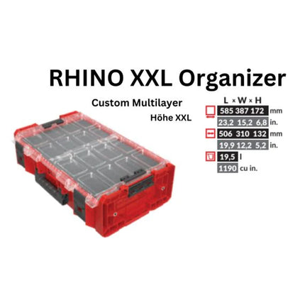 Toolbrothers RHINO XXL Organizer ULTRA Height XXL Custom Multilayer 13.5 l IP66