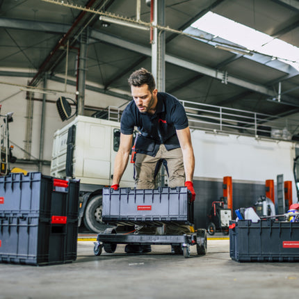 Skrzynka narzędziowa Toolbrothers RHINO XXl ECO Custom 35 l sztaplowana z wyjmowanymi przegrodami