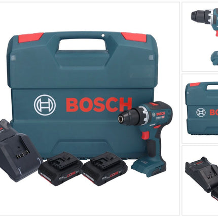 Bosch GSR 18V-55 Profesjonalna akumulatorowa wiertarko-wkrętarka 18 V 55 Nm bezszczotkowa + 2x akumulator ProCORE 4,0 Ah + ładowarka + walizka L