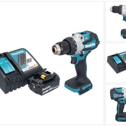 Makita DHP 489 RF1 akumulatorowa wiertarko-wkrętarka udarowa 18 V 73 Nm bezszczotkowa + 1x akumulator 3,0 Ah + ładowarka