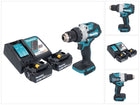 Taladro de percusión sin cable Makita DHP 489 RF 18 V 73 Nm sin escobillas + 2x batería recargable 3,0 Ah + cargador