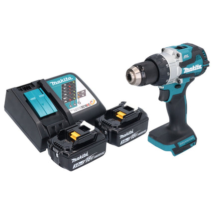 Taladro de percusión sin cable Makita DHP 489 RF 18 V 73 Nm sin escobillas + 2x batería recargable 3,0 Ah + cargador