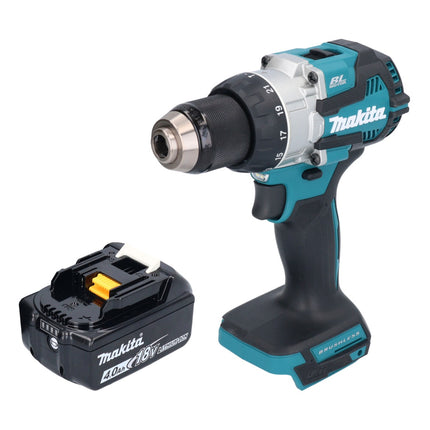 Taladro de percusión sin cable Makita DHP 489 M1 18 V 73 Nm sin escobillas + 1x batería recargable 4,0 Ah - sin cargador