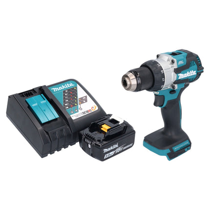 Makita DHP 489 RT1 cordless impact drill 18 V 73 Nm brushless + 1x rechargeable battery 5.0 Ah + charger
