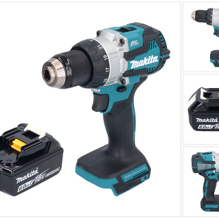 Taladro de percusión sin cable Makita DHP 489 G1 18 V 73 Nm sin escobillas + 1x batería recargable 6,0 Ah - sin cargador