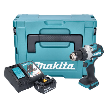 Trapano a percussione a batteria Makita DHP 489 RF1J 18 V 73 Nm senza spazzole + 1x batteria ricaricabile 3,0 Ah + caricabatterie + Makpac
