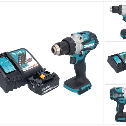 Taladro atornillador a batería Makita DDF 489 RG1 18 V 73 Nm sin escobillas + 1x batería recargable 6,0 Ah + cargador
