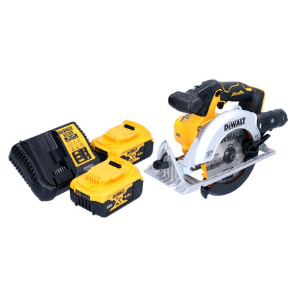 DeWalt DCS 565 P2 Sega circolare a batteria 18 V 165 mm brushless + 2x batteria 5,0 Ah + caricabatteria