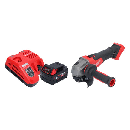 Milwaukee M18 FSAG115X-501 Cordless angle grinder 18 V 115 mm brushless + 1x battery 5.0 Ah + charger