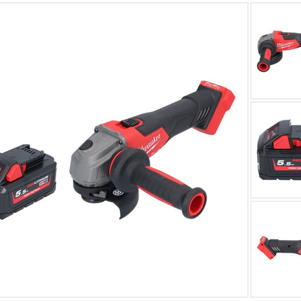 Meuleuse d'angle sur batterie Milwaukee M18 FSAG115X-551 18 V 115 mm sans balais + 1x batterie 5,5 Ah - sans chargeur