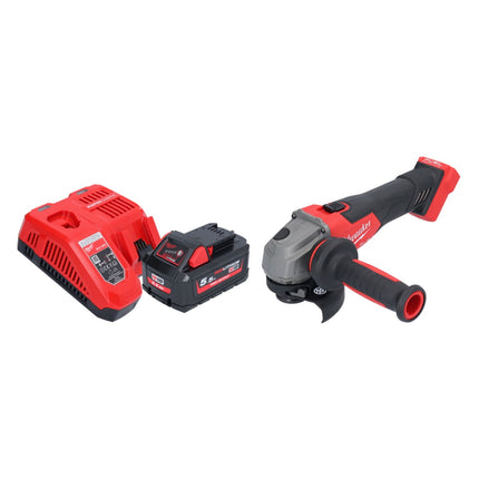 Amoladora angular a batería Milwaukee M18 FSAG115X-551 18 V 115 mm sin escobillas + 1x batería 5,5 Ah + cargador