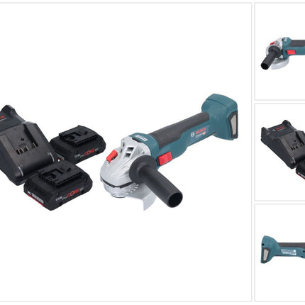 Bosch GWS 18V-10 Smerigliatrice angolare professionale a batteria 18 V 115 mm brushless + 2x batteria ProCORE 4,0 Ah + caricabatterie