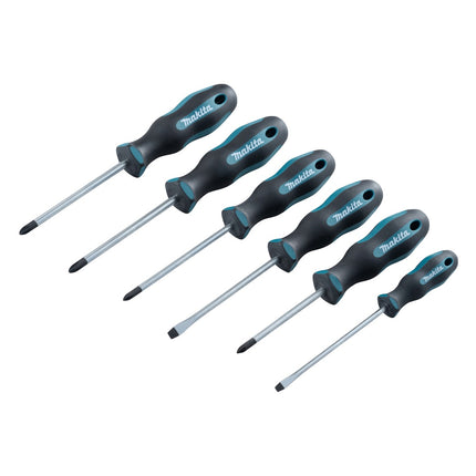 Makita E-10528 Zestaw wkrętaków 6 szt. SL4 / SL5.5 / PH1 / PH2 / PZ1 / PZ2