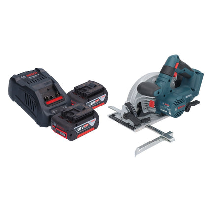 Bosch GKS 18V-57-2 Sierra circular inalámbrica profesional 18 V 165 mm sin escobillas + 2x baterías 6,0 Ah + cargador